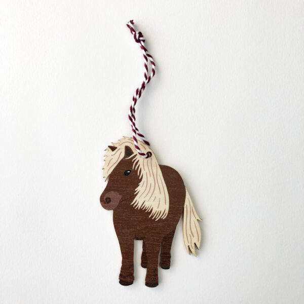 Shetland Pony Ornament