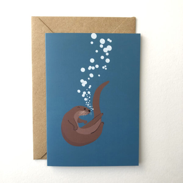 Otter Greeting Card