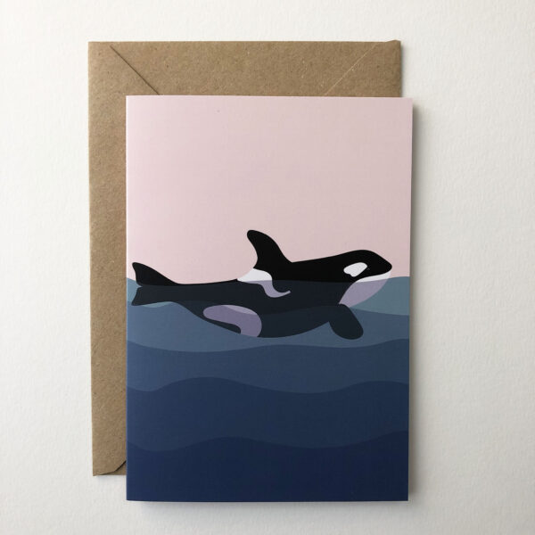 Orca Greeting Card