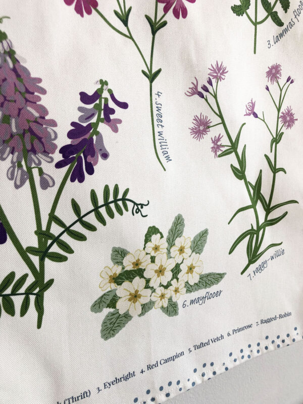 Wildflowers of Shetland Tea Towel - Image 4