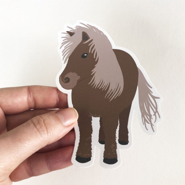 Shetland Pony Sticker - Image 3